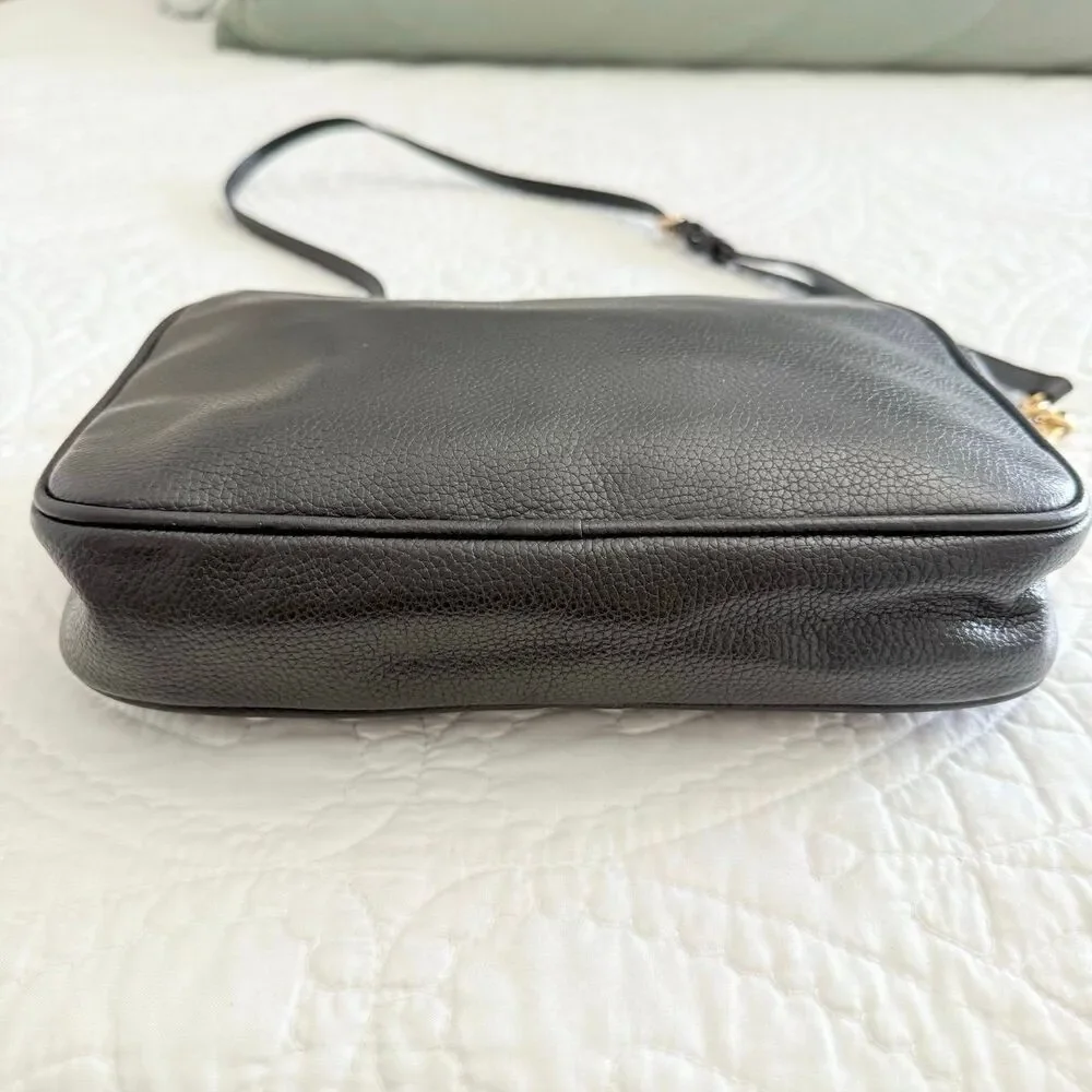 Michael Kors Fulton Pebbled Leather Bag in Black